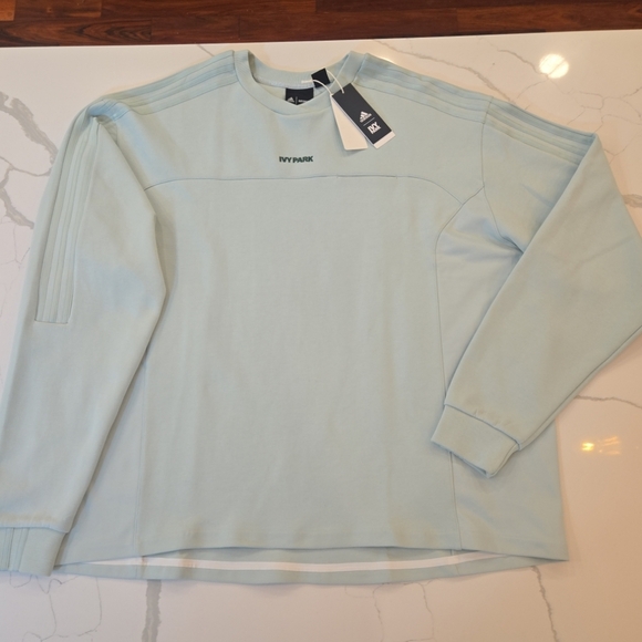 Ivy Park Adidas 4ALL UniteFit Unisex Green Embroidered Logo Sweatshirt XL - Picture 2 of 12